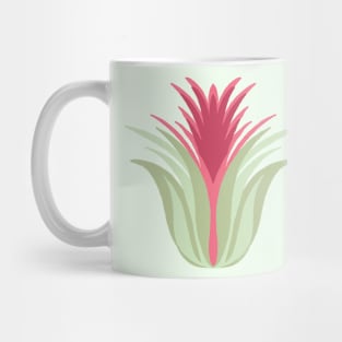 Air Plant Green and Red Tones Mug